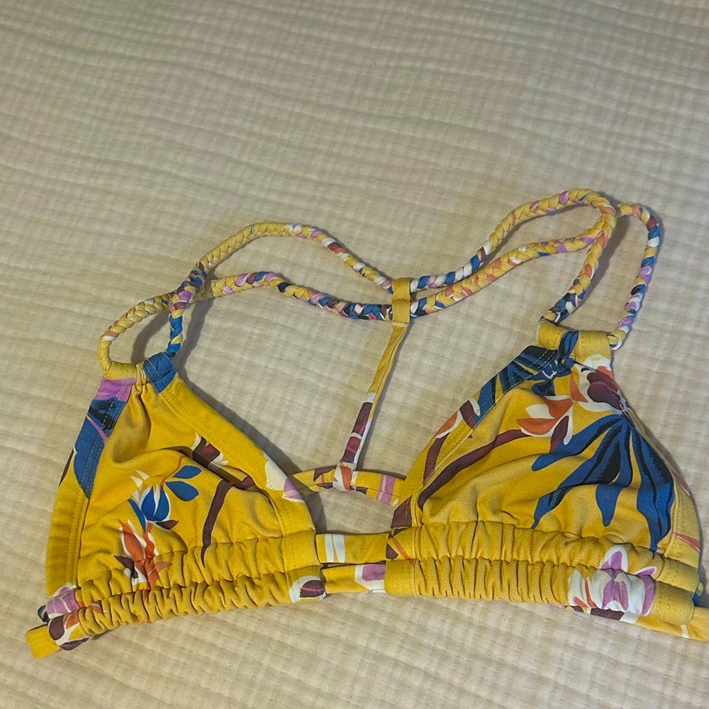 Montce swim yellow braided top
